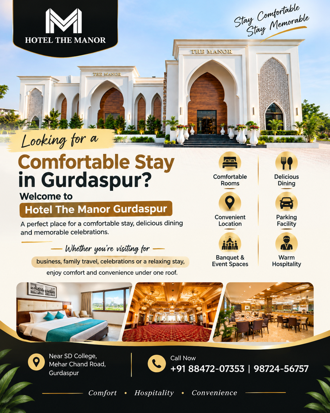 Hotel The Manor Gurdaspur – Comfortable Stay, Rooms, Dining and Hospitality